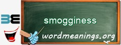 WordMeaning blackboard for smogginess